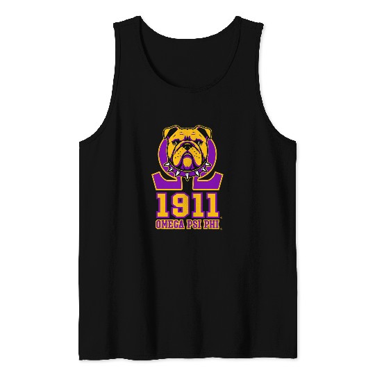 Omega Psi Phi Fraternity Omega Psi Phi Bulldog Tank Tops