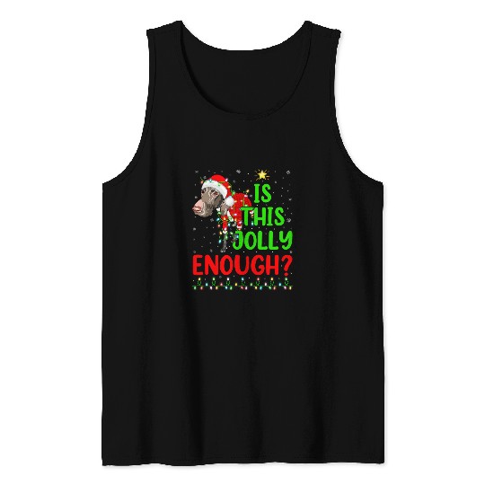 Is This Jolly Enough German Shorthaired Pointer Christmas Tank Tops