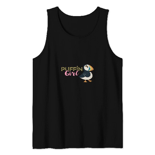 Womens Puffin Girl Seabird Lover Puffin Bird Lover Puffin Lover Tank Tops