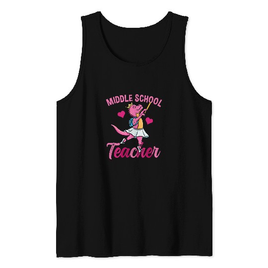 Middle School Teacher Ballet Back To School Girls Tank Tops