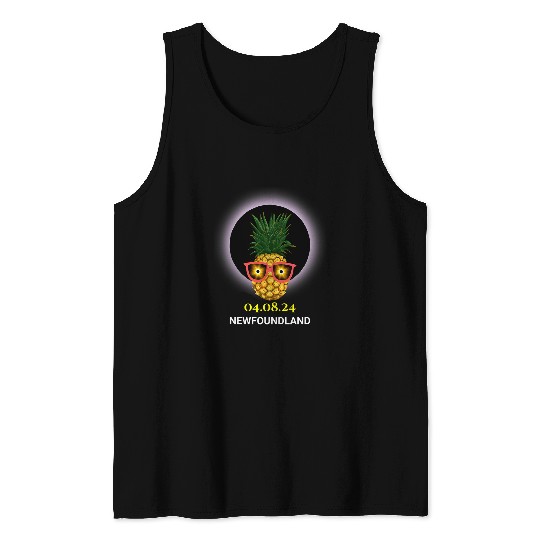 Newfoundland pineapples Total Solar Eclipse 040824 Souvenir Tank Tops
