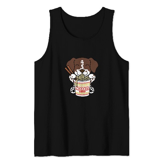 Instant Ramen German Shorthaired Pointer Dog Tank Tops