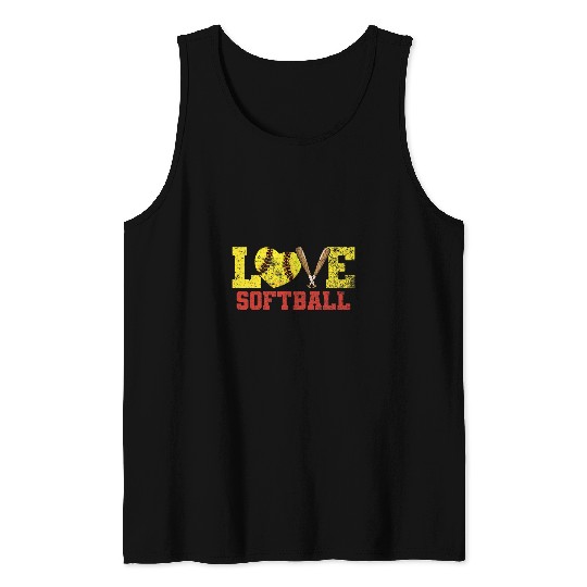 Softball Player Softball Team Coach Tank Tops
