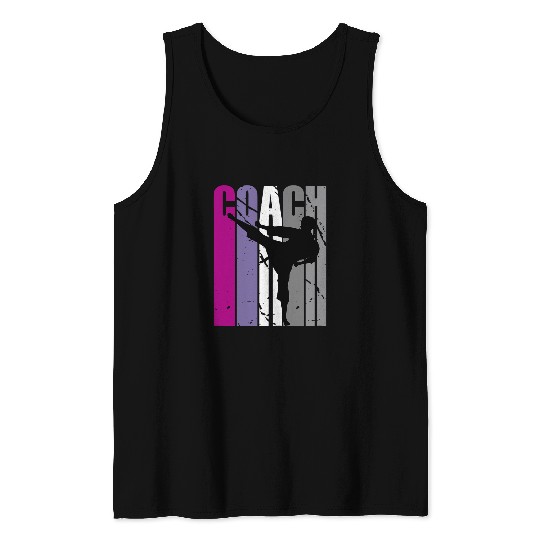 Retro Master Jiu Jitsu Instructor Feminine Coachs Coaching Tank Tops
