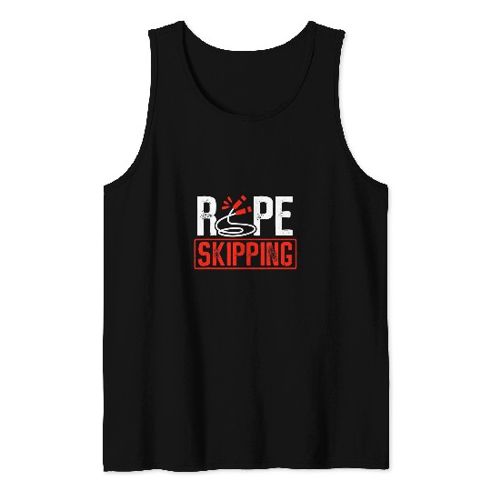 Jump Rope Skipping Fitness Coachs Rope Skipper Training Tank Tops