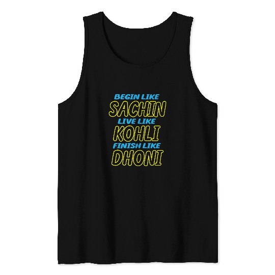 Indian Cricket Team Supporter Jersey Tank Tops