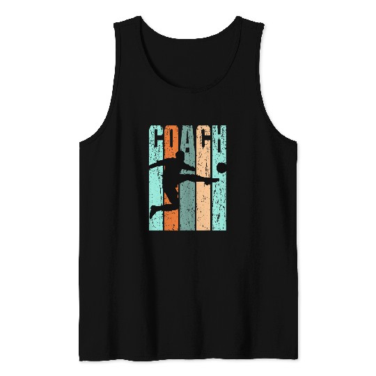 Soccor Coachs Player Mens Boys Kids Youth Coaching Trainer Tank Tops