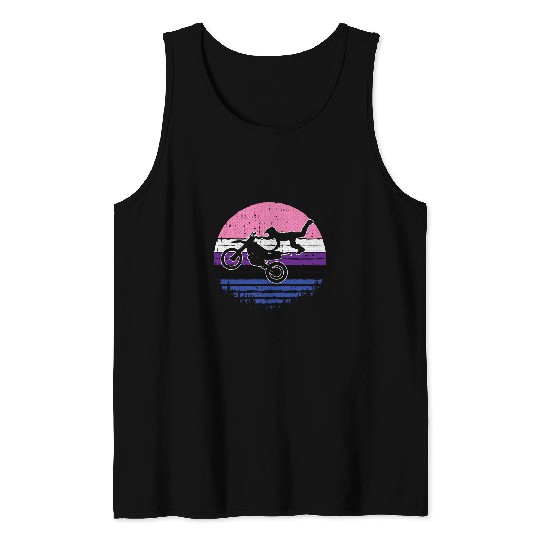 Motocross Genderfluid Pride Motorcycle Dirt Bike LGBTQ Tank Tops