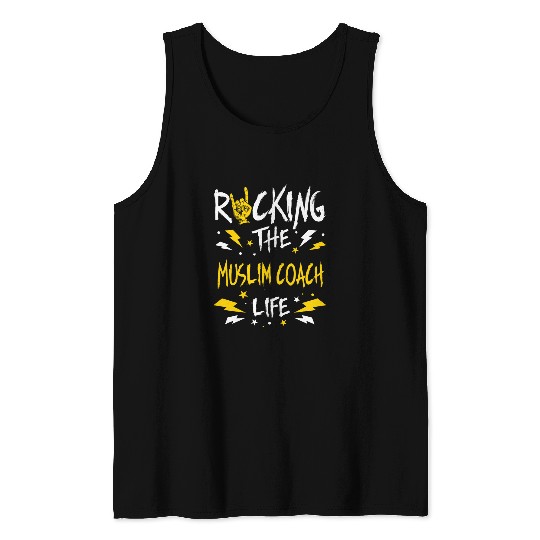Rocking the Muslim Coachs Funny Islam Humor Tank Tops