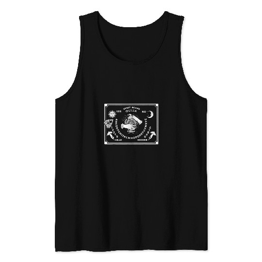 Ouija Board Creepy Horror Game Halloween Art Tank Tops