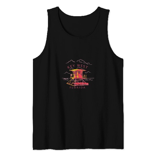 KEY WEST LIFEGUARD TOWER Tank Tops