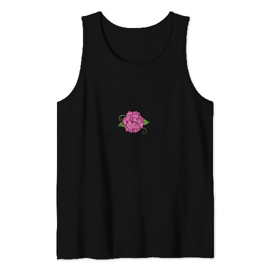 indianas Girl pink peony art indianas pride designs Tank Tops