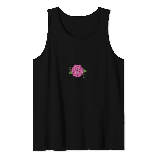 indianas Girl pink peony art indianas pride designs Tank Tops