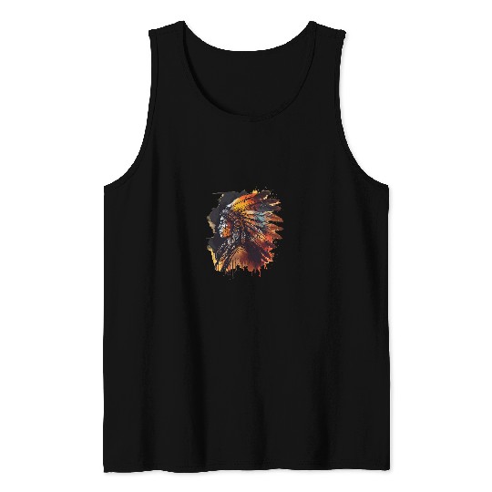 Native American Dreamcatcher Indian Design 33 Tank Tops