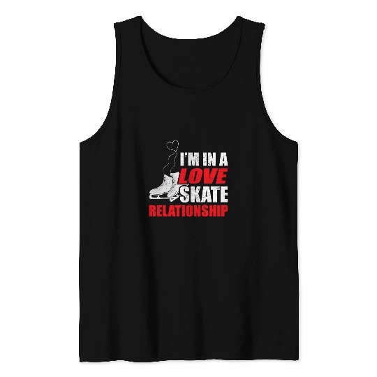 Skate Relationship Ice Skates Athlete Sports Skater Coach Tank Tops
