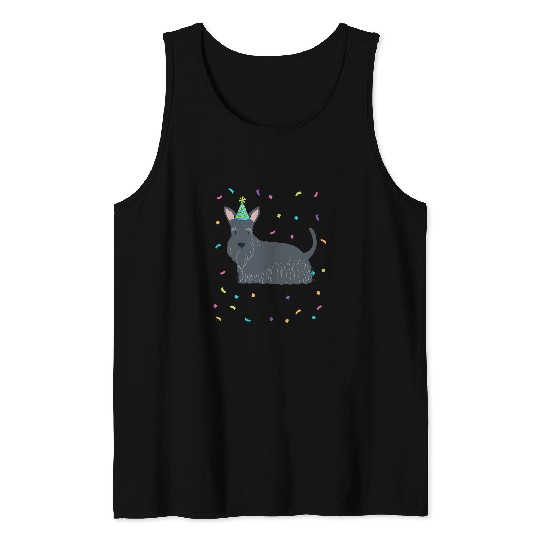 Dog Scottish Terrier Birthday Gifts Scottie Dog Tee Tank Tops