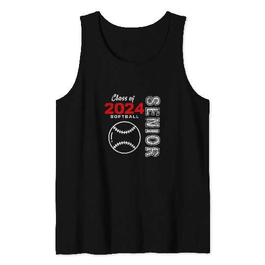 Softball Team Senior Class of 2024 Graduation 2024 1 Tank Tops