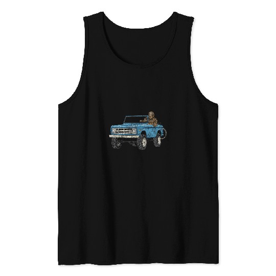Sasquatch Mountain Biking Adventure Tank Tops