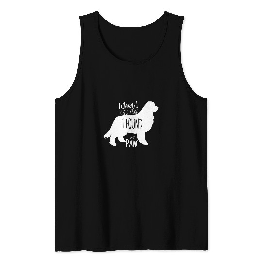 Newfoundland When Need Hand Found Paw Dog Mom Dad Women Tank Tops