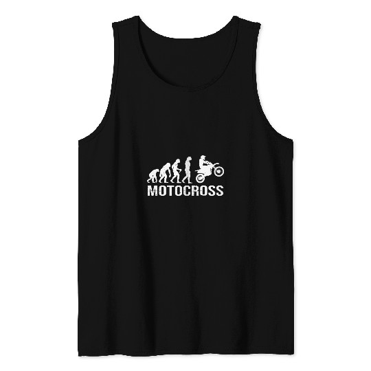 Motocross Evolution Motorbike MX Motorcycle Dirt Bike Rider Tank Tops
