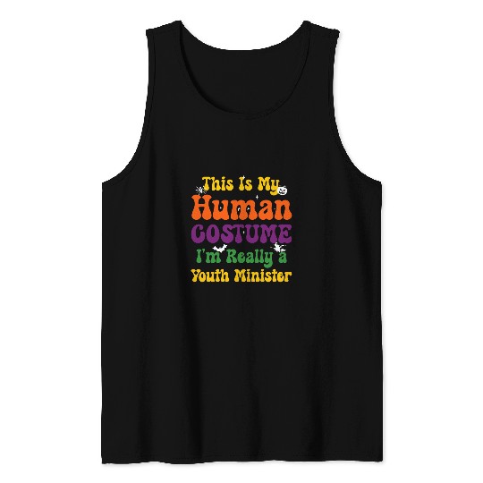 This is My Human Costume Im Really Halloween Themed Party 21 Tank Tops