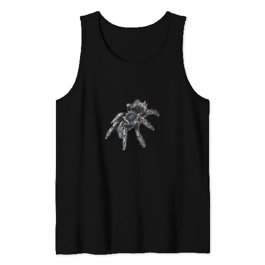 Zebra Tarantula Spider Tank Tops