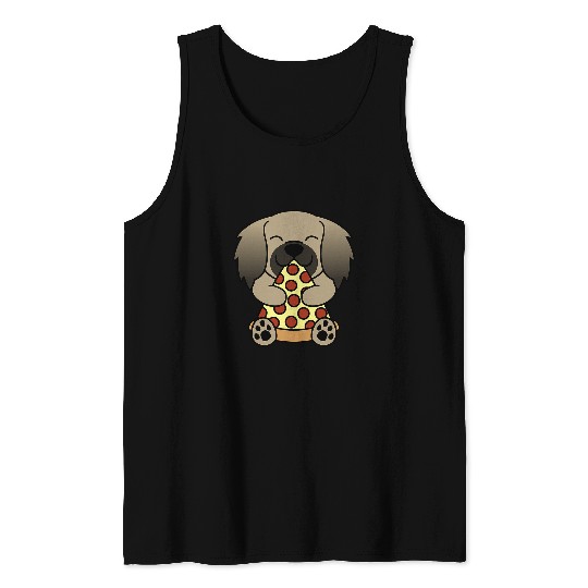 Pizza Pekingese Dog Tank Tops