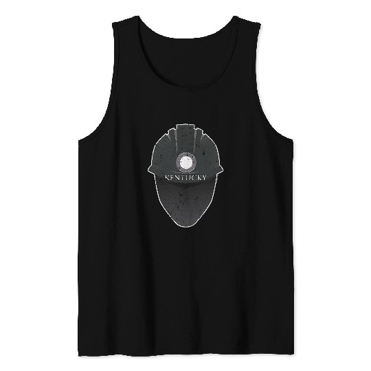 Kentucky Coal Miners Underground Mining Hard Hat Tank Tops