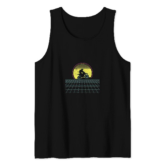 Motocross Dirt Bike Motorcycle Vintage Tank Tops