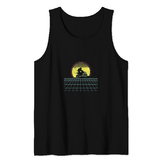 Motocross Dirt Bike Motorcycle Vintage Tank Tops