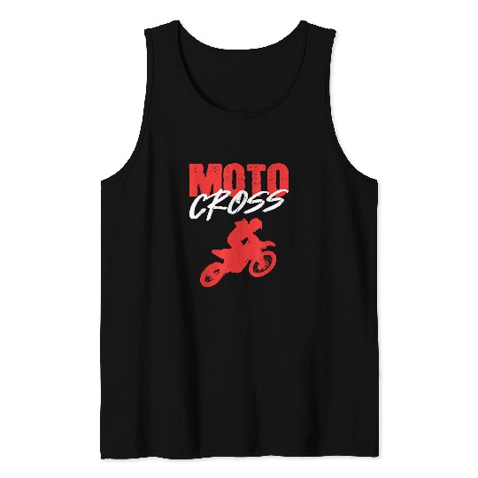 Motocross Crosser Motorcycle Tank Tops