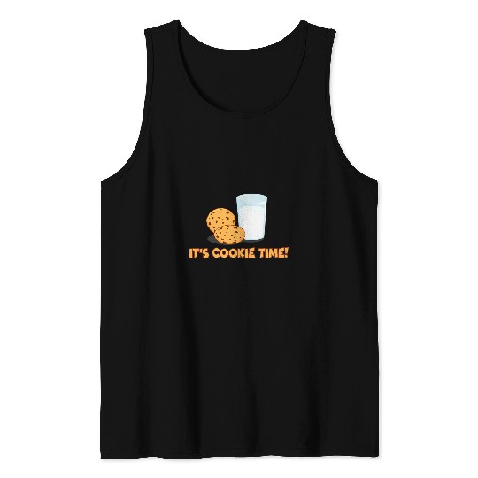Its Cookie Time Cookies and Milk Tank Tops