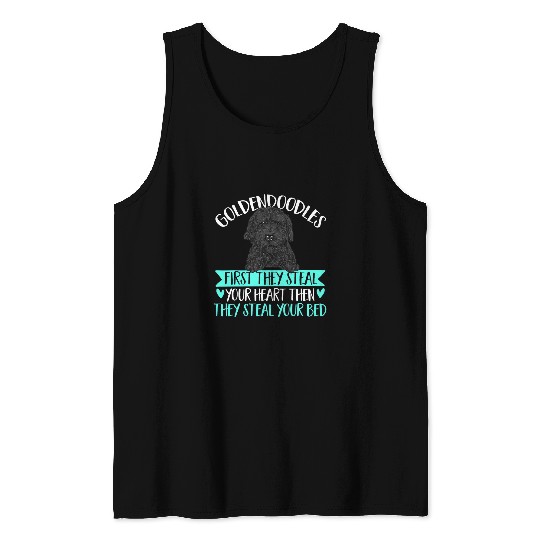 Black Goldendoodle dog Doodle Dog Doodle Dog Tank Tops