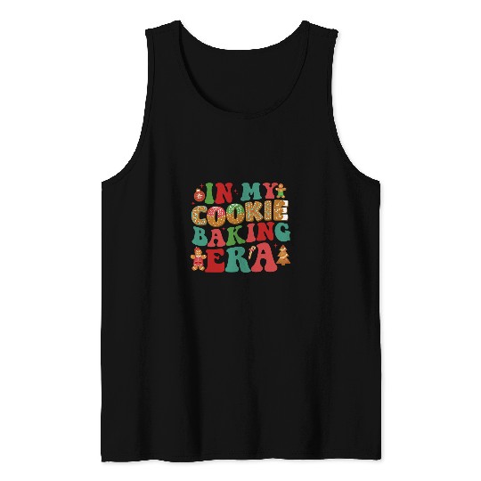 In My Cookie Baking Era Baker Christmas Cookie Baking Crew Tank Tops