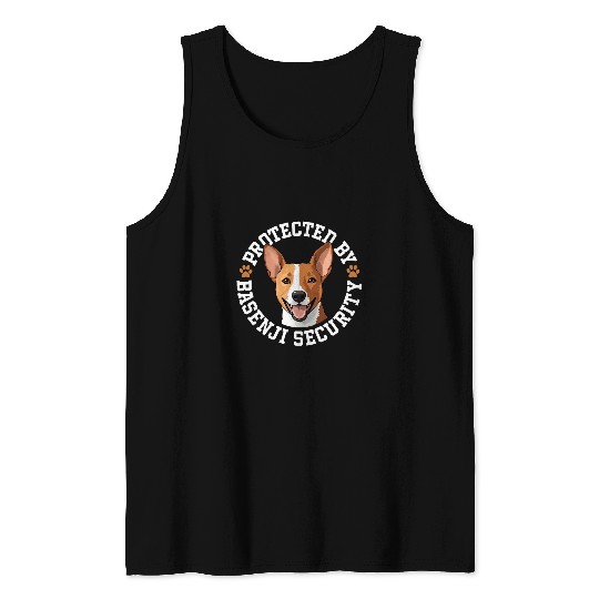 Protected by Basenji Security 1 Tank Tops