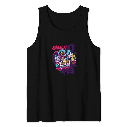 Discover Ramen Warrior Japanese Anime Art s Boys Girls Kids Tank Tops