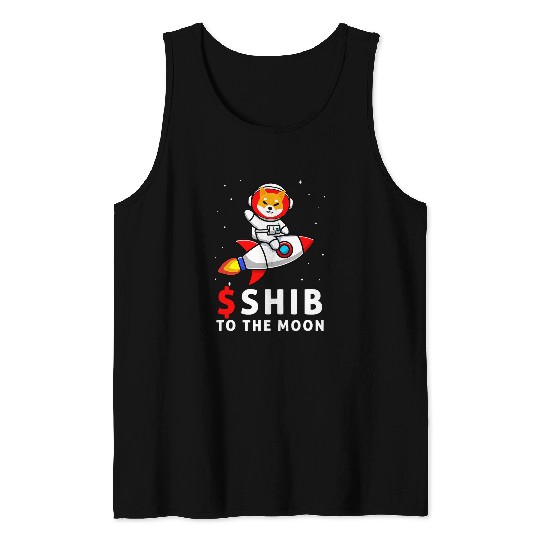Discover Dog Shiba Inu Shib To the Moon Shiba Inu Coin Shiba Token Shiba Crypto Tank Tops