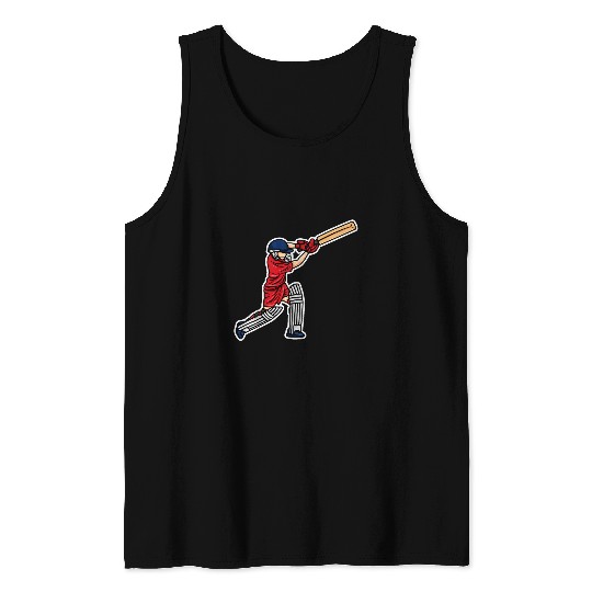 Kids Cricket Child Cricketer BatandBall Game Boys Tank Tops