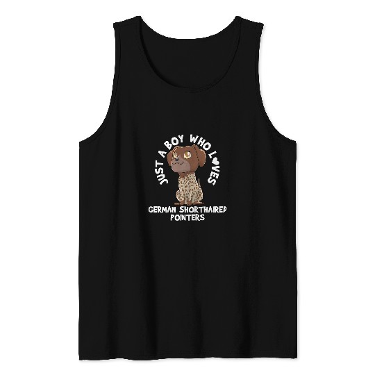 Kids German Shorthaired Pointers Kawaii Dog Gift for Boys Tank Tops