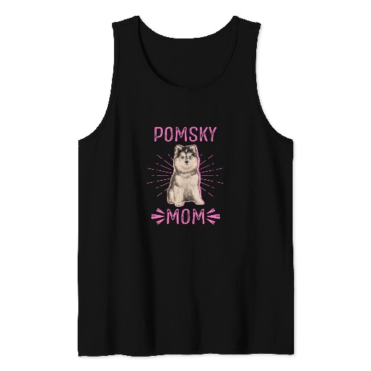 Discover Pomsky Mom Pomskies Dog Owner Pomsky Tank Tops