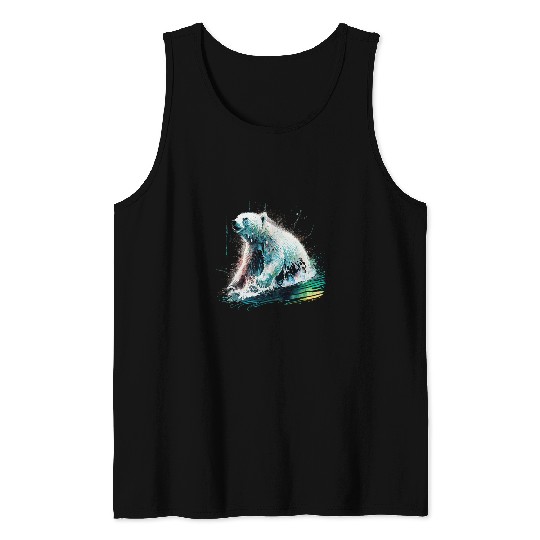 Polar Bear wild animals art animal animal Polar Bear 32 Tank Tops