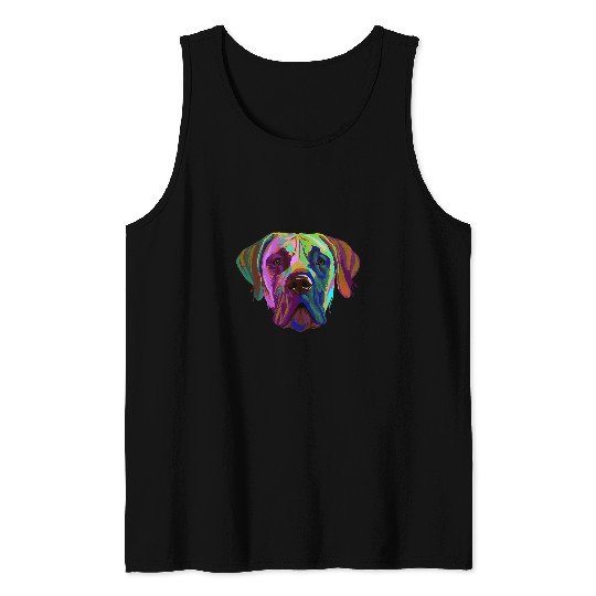 Dog Great Dane Colourful Dog Great Dane T-Shirt Tank Tops