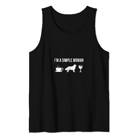 Discover Pet Newfoundland Dog Dog Puppy Simple Woman Tank Tops