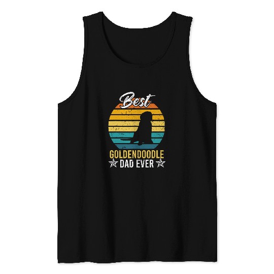 Dog Goldendoodle Best Goldendoodle Dad Ever Gifts Pet Owner 2 Tank Tops
