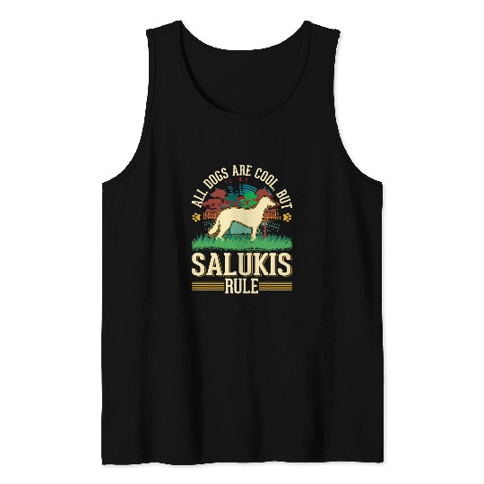 Saluki Gazelle Dog Persian Greyhound Tank Tops