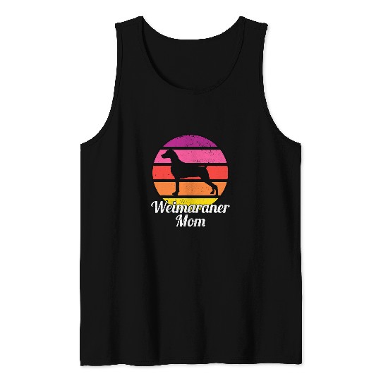 Weimaraner Mom I Retro Weimaraner Tank Tops