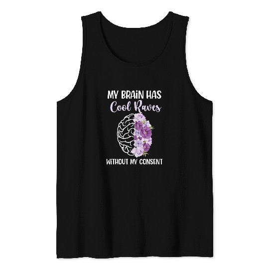 Discover My Brain Epilepsy Awareness Epilepsy Warrior Tank Tops