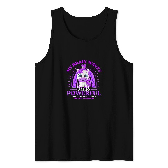 Discover My Brain Waves Are Powerful Doctor Study Epilepsy Awareness Tank Tops