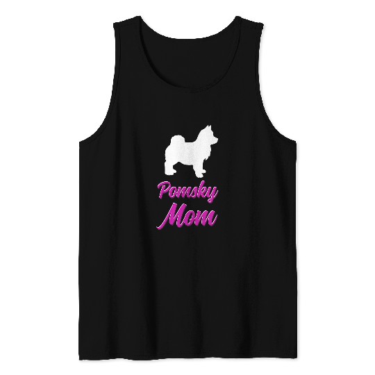 Discover Pomsky Owner Dog Mom Apparel Tank Tops