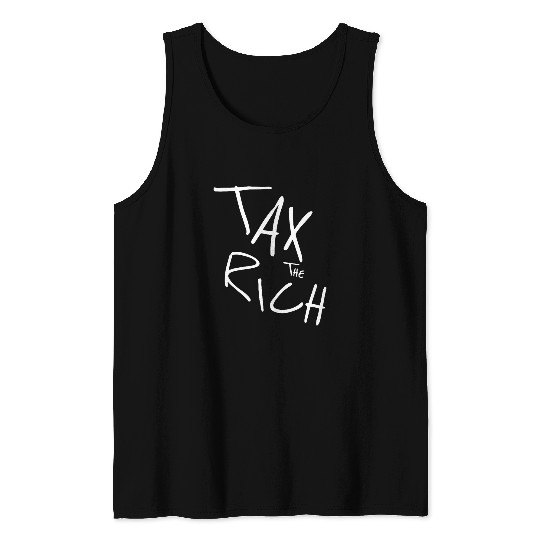 Tax The Rich Retro vintages AntiCapitalist politic Tank Tops